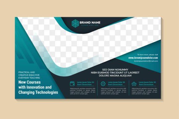 Evaluating the New Courses Horizontal Banner for Modern Educational Branding