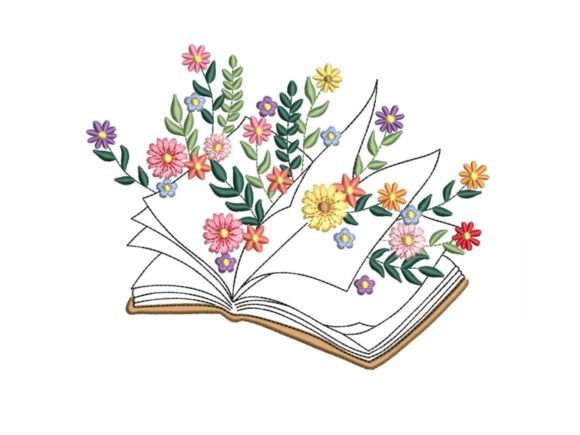 Flower Book: A Charming Embroidery Design for Creators