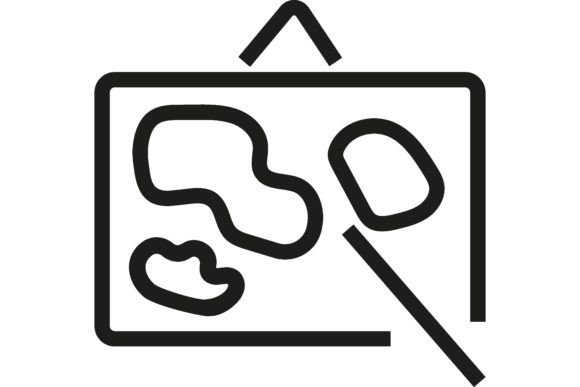 Geography Lesson Line Icon: Lesson, Subject Evaluation
