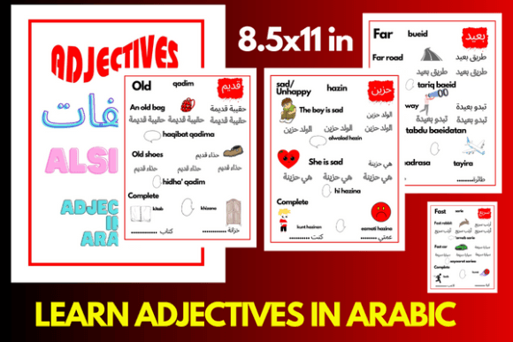 Mastering Daily Vocabulary with the Arabic Adjectives Activity Book