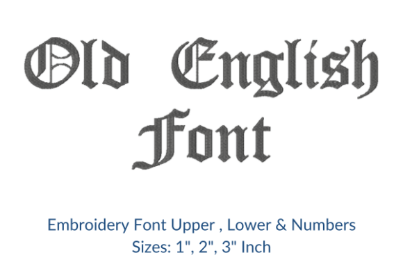 Mastering the Art of Old English Fonts Embroidery Design for Personalized Textiles