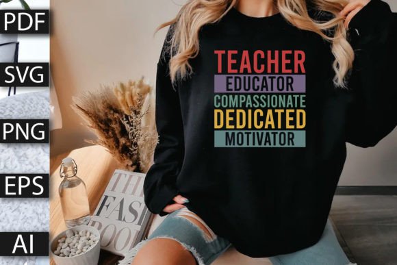 Teacher Typography T-Shirt Design: A Visual Language for Education