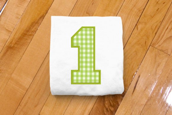 Varsity Number 1 Applique Embroidery